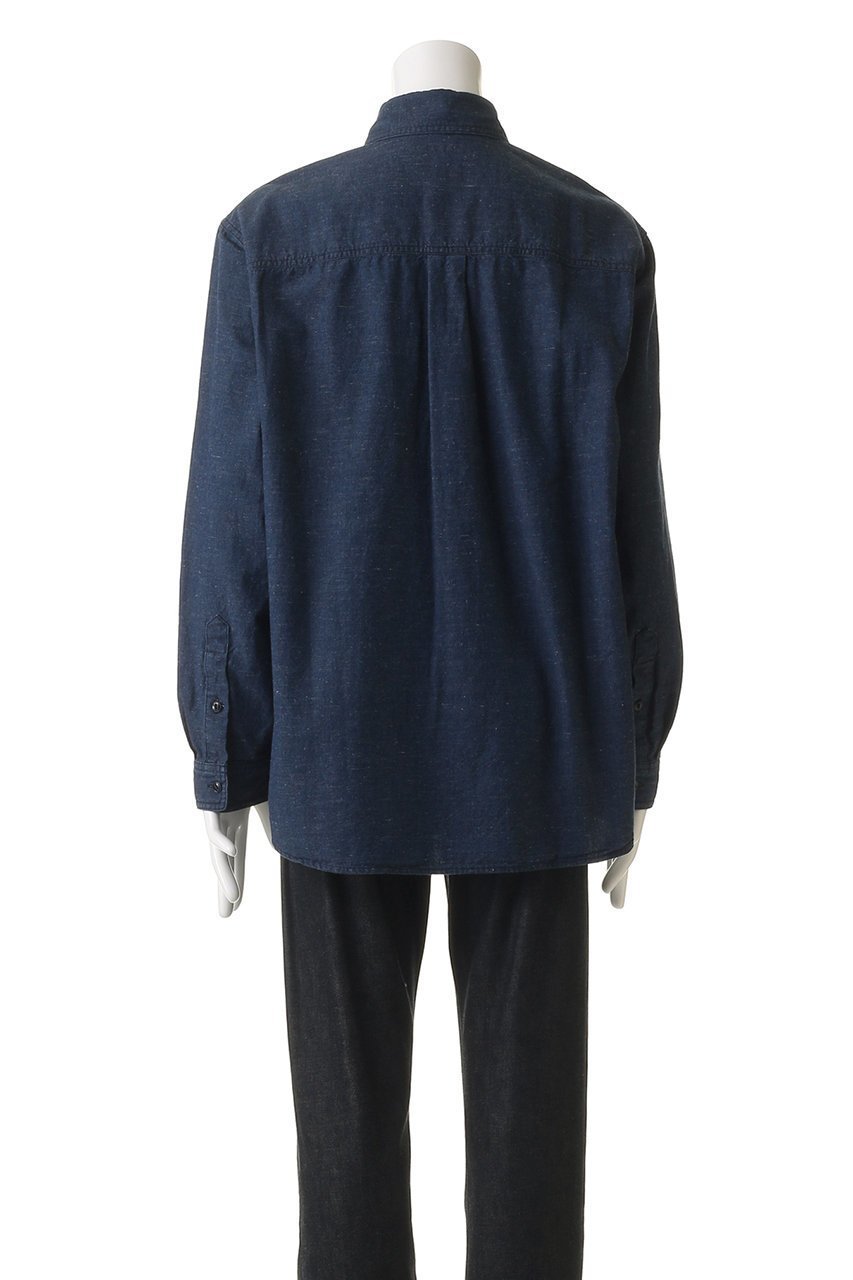 【セブン バイ セブン/SEVEN BY SEVEN / MEN】の【MEN】CHAMBRAY ワーク シャツ 人気、トレンドファッション・服の通販 founy(ファニー) 　ファッション　Fashion　メンズファッション　Fashion for Men　2025年　2025　2025-2026秋冬・A/W　Autumn/Winter 2025–26 AW25–26　シャンブレー　Chambray, Denim-Like Fabric　スリーブ　Sleeve, Long Sleeve / Short Sleeve　バランス　Balance, Style Balance　ロング　Long, Long-Length　ワーク　Workwear, Utility Style　A/W・秋冬　Autumn/Winter　羽織　Haori, Light Jacket　other-4|ID: prp329100004624693 ipo3291000000033216358