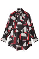 【エムフィル/M Fil】のSunset Glow プリント ショートボウタイブラウス 人気、トレンドファッション・服の通販 founy(ファニー) ファッション Fashion レディースファッション Fashion for Women トップス・カットソー Cut & Sew Tops シャツ・ブラウス・オフィスカジュアル Elegant Blouses & Button-Ups 2025年 2025 2025-2026秋冬・A/W Autumn/Winter 2025–26 AW25–26 インナー Innerwear ジャケット Jacket, Outerwear スリーブ Sleeve, Long Sleeve / Short Sleeve デニム Denim, Jeans Material フレア Flare, Flared プリント Print, Printed Pattern ロング Long, Long-Length A/W・秋冬 Autumn/Winter |ID:prp329100004624694