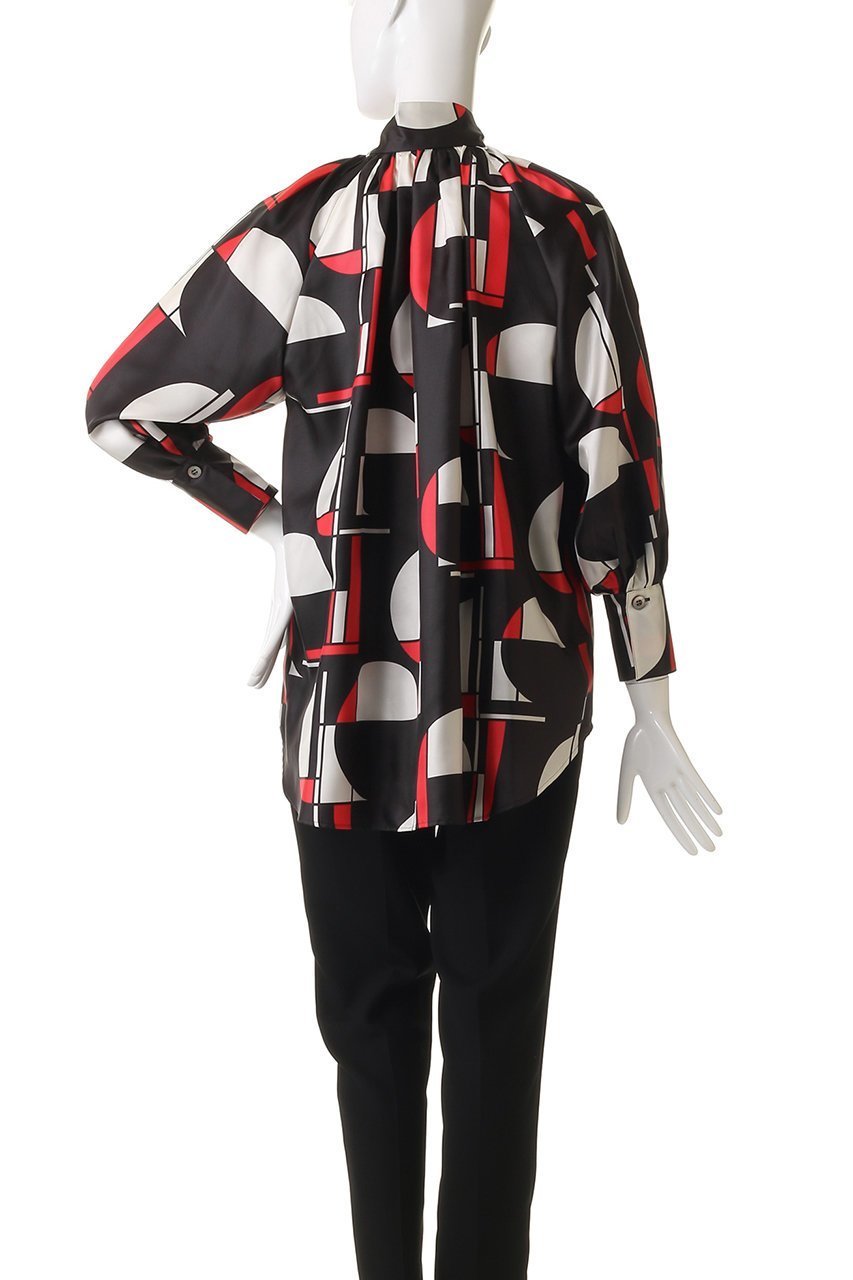 【エムフィル/M Fil】のSunset Glow プリント ショートボウタイブラウス 人気、トレンドファッション・服の通販 founy(ファニー)  ファッション Fashion レディースファッション Fashion for Women トップス・カットソー Cut & Sew Tops シャツ・ブラウス・オフィスカジュアル Elegant Blouses & Button-Ups インナー Innerwear ジャケット Jacket, Outerwear スリーブ Sleeve, Long Sleeve / Short Sleeve デニム Denim, Jeans Material フレア Flare, Flared プリント Print, Printed Pattern ロング Long, Long-Length other-4|ID: prp329100004624694 ipo3291000000033216364