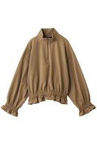 【フローレント/FLORENT】のハーフジップ ギャザー デザイン トップス ベージュ|ID:prp329100004624695