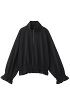 【フローレント/FLORENT】のハーフジップ ギャザー デザイン トップス ブラック|ID: prp329100004624695 ipo3291000000036181314