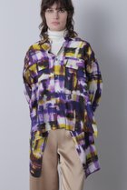 【ヒューエルミュージアム/hueLe Museum】の【STUMBLY】Art Check Print Shirts 人気、トレンドファッション・服の通販 founy(ファニー) ファッション Fashion レディースファッション Fashion for Women トップス・カットソー Cut & Sew Tops シャツ・ブラウス・オフィスカジュアル Elegant Blouses & Button-Ups ロングTシャツ・Tシャツ Longline T-Shirts & Tees スリーブ Sleeve, Long Sleeve / Short Sleeve チェック Check, Plaid, Tartan プリント Print, Printed Pattern ミリタリー Military, Army Style ロング Long, Long-Length thumbnail パープル|ID: prp329100004624696 ipo3291000000033216380