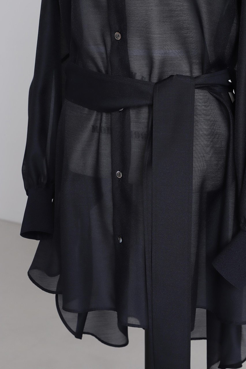 【ヒューエルミュージアム/hueLe Museum】の【STUMBLY】Bellted Big Silhouette BL 人気、トレンドファッション・服の通販 founy(ファニー) 　ファッション　Fashion　レディースファッション　Fashion for Women　トップス・カットソー　Cut & Sew Tops　シャツ・ブラウス・オフィスカジュアル　Elegant Blouses & Button-Ups　シンプル　Simple, Minimal　スリーブ　Sleeve, Long Sleeve / Short Sleeve　ポンチョ　Poncho, Cape Style　リボン　Ribbon, Bow　ロング　Long, Long-Length　other-5|ID: prp329100004624697 ipo3291000000033216396