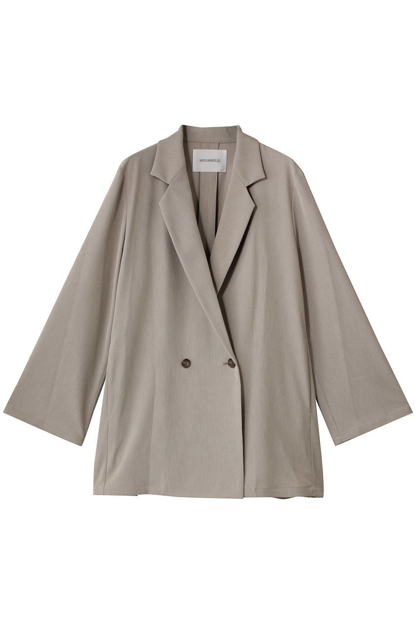 【ミディウミソリッド/MIDIUMISOLID】のdouble breasted light JK ジャケット 人気、トレンドファッション・服の通販 founy(ファニー) 　ファッション　Fashion　レディースファッション　Fashion for Women　アウター　Coat / Outerwear Collection　レディースジャケット・軽アウター　Jackets　2025年　2025　2025-2026秋冬・A/W　Autumn/Winter 2025–26 AW25–26　ジャケット　Jacket, Outerwear　スタイリッシュ　Stylish, Fashionable　スリーブ　Sleeve, Long Sleeve / Short Sleeve　ダブル　Double, Double-Breasted　マニッシュ　Mannish, Boyish　ロング　Long, Long-Length　A/W・秋冬　Autumn/Winter　 other-1|ID: prp329100004624699 ipo3291000000033216410