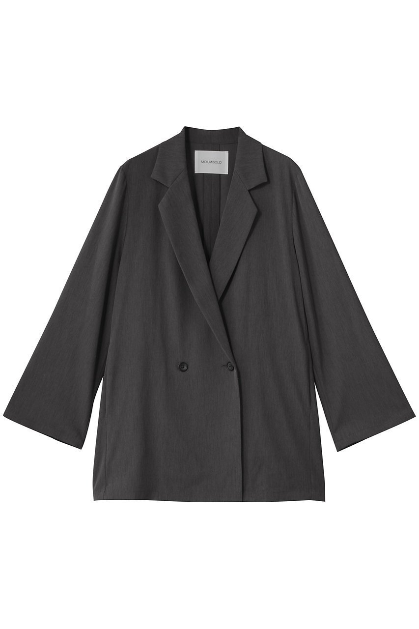 【ミディウミソリッド/MIDIUMISOLID】のdouble breasted light JK ジャケット インテリア・キッズ・メンズ・レディースファッション・服の通販 founy(ファニー) 　ファッション　Fashion　レディースファッション　Fashion for Women　アウター　Coat / Outerwear Collection　レディースジャケット・軽アウター　Jackets　2025年　2025　2025-2026秋冬・A/W　Autumn/Winter 2025–26 AW25–26　ジャケット　Jacket, Outerwear　スタイリッシュ　Stylish, Fashionable　スリーブ　Sleeve, Long Sleeve / Short Sleeve　ダブル　Double, Double-Breasted　マニッシュ　Mannish, Boyish　ロング　Long, Long-Length　A/W・秋冬　Autumn/Winter　gray|ID: prp329100004624699 ipo3291000000033216412