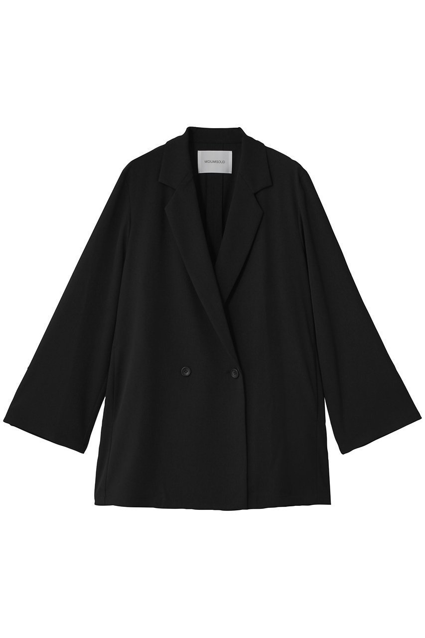 【ミディウミソリッド/MIDIUMISOLID】のdouble breasted light JK ジャケット インテリア・キッズ・メンズ・レディースファッション・服の通販 founy(ファニー) 　ファッション　Fashion　レディースファッション　Fashion for Women　アウター　Coat / Outerwear Collection　レディースジャケット・軽アウター　Jackets　2025年　2025　2025-2026秋冬・A/W　Autumn/Winter 2025–26 AW25–26　ジャケット　Jacket, Outerwear　スタイリッシュ　Stylish, Fashionable　スリーブ　Sleeve, Long Sleeve / Short Sleeve　ダブル　Double, Double-Breasted　マニッシュ　Mannish, Boyish　ロング　Long, Long-Length　A/W・秋冬　Autumn/Winter　black|ID: prp329100004624699 ipo3291000000033216413