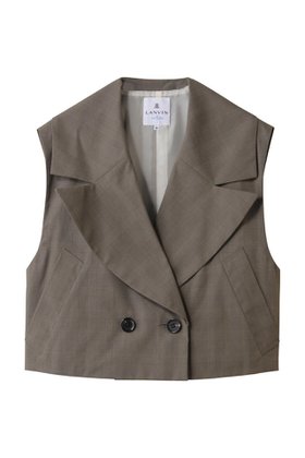 【ランバン オン ブルー/LANVIN en Bleu】 シアーショートベスト人気、トレンドファッション・服の通販 founy(ファニー) ファッション Fashion レディースファッション Fashion for Women アウター Coat / Outerwear Collection レディースジャケット・軽アウター Jackets 2025年 2025 2025-2026秋冬・A/W Autumn/Winter 2025–26 AW25–26 カットソー Cut and Sewn Top コンパクト Compact, Small Size シアー Sheer, See-Through ショート Short, Short Length シンプル Simple, Minimal ジャケット Jacket, Outerwear ベスト Vest, Waistcoat ボックス Boxy, Box Shape A/W・秋冬 Autumn/Winter |ID:prp329100004624700