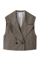 【ランバン オン ブルー/LANVIN en Bleu】のシアーショートベスト ブラウン|ID: prp329100004624700 ipo3291000000036084558