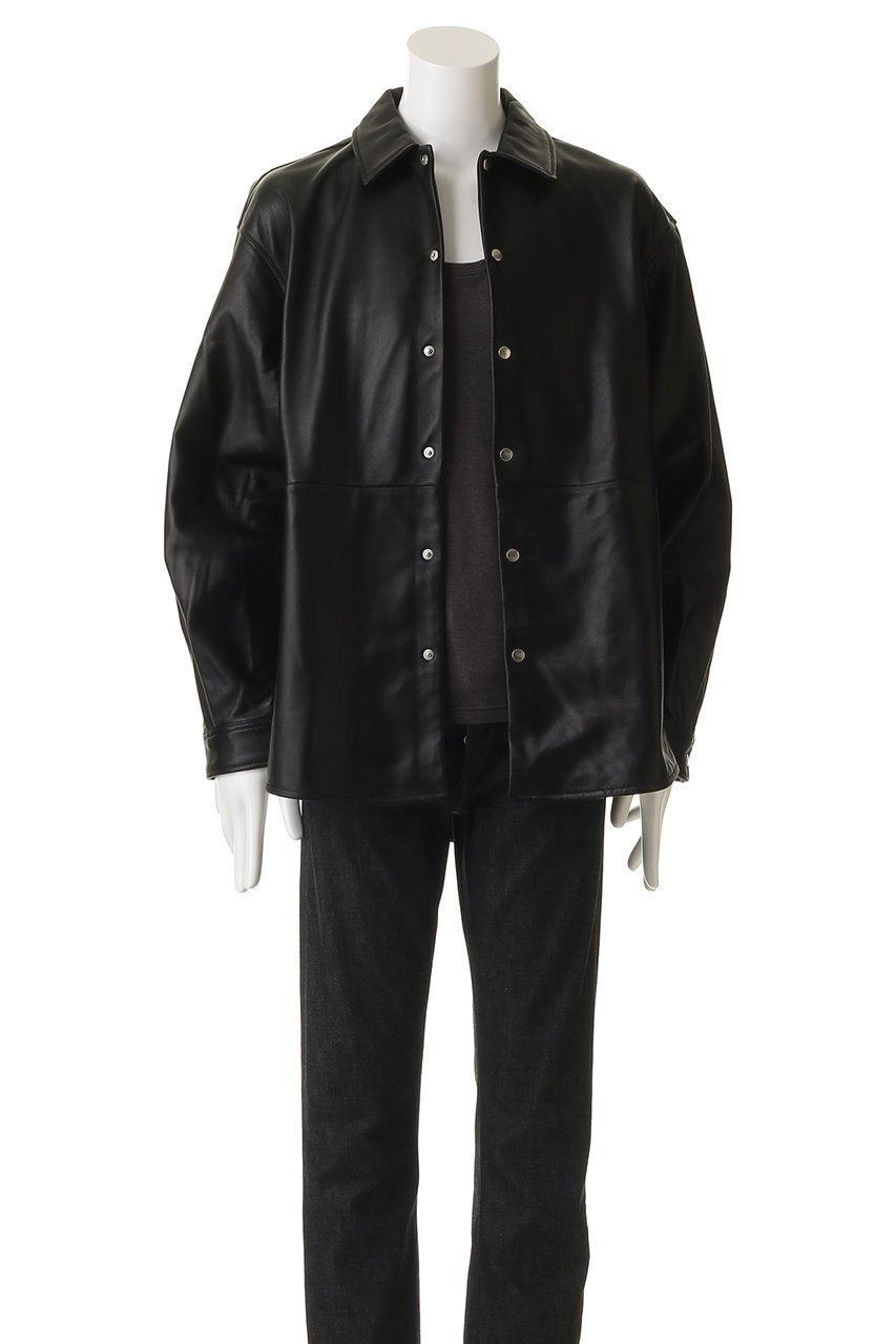 【ユニバーサルプロダクツ/UNIVERSAL PRODUCTS / MEN】の【MEN】LEATHER SHIRTS JACKET/シャツジャケット 人気、トレンドファッション・服の通販 founy(ファニー) 　ファッション　Fashion　メンズファッション　Fashion for Men　2025年　2025　2025-2026秋冬・A/W　Autumn/Winter 2025–26 AW25–26　ジャケット　Jacket, Outerwear　A/W・秋冬　Autumn/Winter　羽織　Haori, Light Jacket　軽量　Lightweight, Ultra Light　other-7|ID: prp329100004624701 ipo3291000000033216436