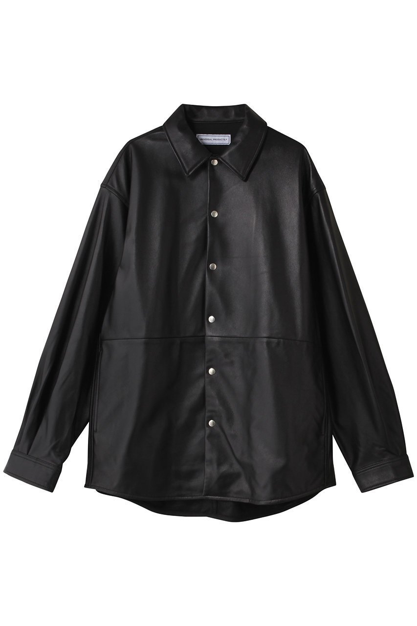 【ユニバーサルプロダクツ/UNIVERSAL PRODUCTS / MEN】の【MEN】LEATHER SHIRTS JACKET/シャツジャケット 人気、トレンドファッション・服の通販 founy(ファニー) 　ファッション　Fashion　メンズファッション　Fashion for Men　ジャケット　Jacket, Outerwear　羽織　Haori, Light Jacket　軽量　Lightweight, Ultra Light　 other-1|ID: prp329100004624701 ipo3291000000035562174