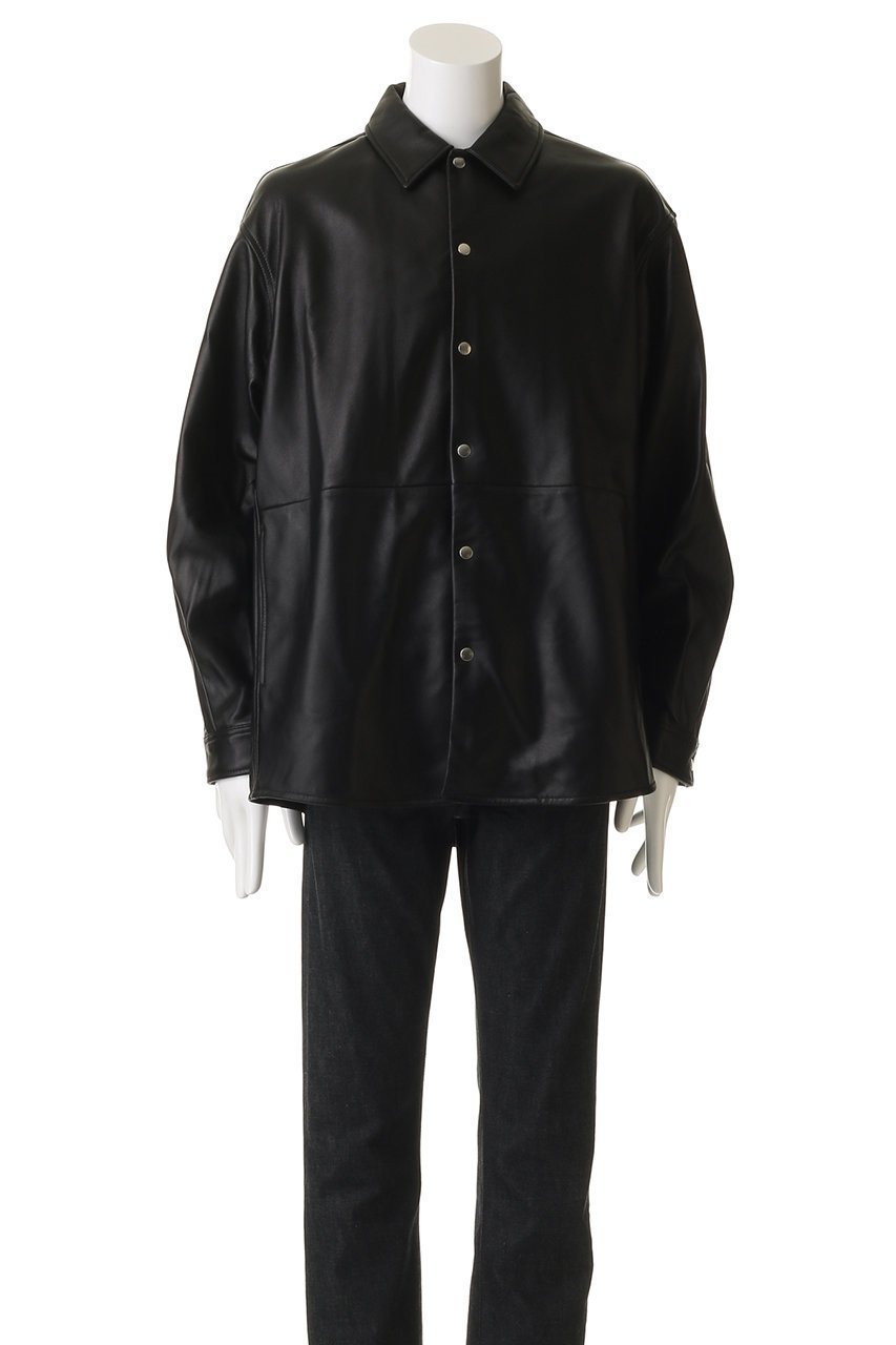 【ユニバーサルプロダクツ/UNIVERSAL PRODUCTS / MEN】の【MEN】LEATHER SHIRTS JACKET/シャツジャケット 人気、トレンドファッション・服の通販 founy(ファニー) 　ファッション　Fashion　メンズファッション　Fashion for Men　ジャケット　Jacket, Outerwear　羽織　Haori, Light Jacket　軽量　Lightweight, Ultra Light　other-2|ID: prp329100004624701 ipo3291000000035562178