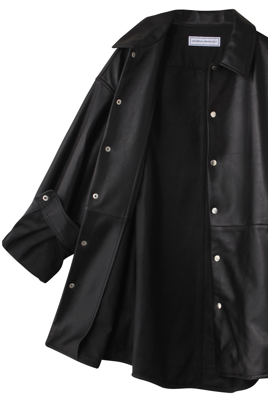 【ユニバーサルプロダクツ/UNIVERSAL PRODUCTS / MEN】の【MEN】LEATHER SHIRTS JACKET/シャツジャケット 人気、トレンドファッション・服の通販 founy(ファニー) 　ファッション　Fashion　メンズファッション　Fashion for Men　ジャケット　Jacket, Outerwear　羽織　Haori, Light Jacket　軽量　Lightweight, Ultra Light　other-6|ID: prp329100004624701 ipo3291000000035562182