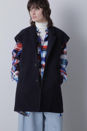 【ヒューエルミュージアム/hueLe Museum】 【STUMBLY】Tailored Collar Gilet人気、トレンドファッション・服の通販 founy(ファニー) ファッション Fashion レディースファッション Fashion for Women アウター Coat / Outerwear Collection レディースジャケット・軽アウター Jackets コクーン Cocoon, Cocoon Silhouette ジャケット Jacket, Outerwear ツイード Twill, Twill Weave パターン Pattern, Design Print ベスト Vest, Waistcoat ボンディング Bonding, Bonded Fabric |ID:prp329100004624704