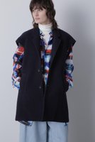 【ヒューエルミュージアム/hueLe Museum】の【STUMBLY】Tailored Collar Gilet 人気、トレンドファッション・服の通販 founy(ファニー) ファッション Fashion レディースファッション Fashion for Women アウター Coat / Outerwear Collection レディースジャケット・軽アウター Jackets コクーン Cocoon, Cocoon Silhouette ジャケット Jacket, Outerwear ツイード Twill, Twill Weave パターン Pattern, Design Print ベスト Vest, Waistcoat ボンディング Bonding, Bonded Fabric |ID:prp329100004624704