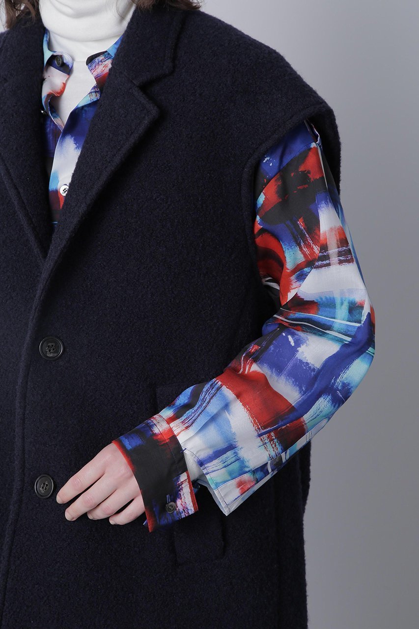 【ヒューエルミュージアム/hueLe Museum】の【STUMBLY】Tailored Collar Gilet 人気、トレンドファッション・服の通販 founy(ファニー) 　ファッション　Fashion　レディースファッション　Fashion for Women　アウター　Coat / Outerwear Collection　レディースジャケット・軽アウター　Jackets　コクーン　Cocoon, Cocoon Silhouette　ジャケット　Jacket, Outerwear　ツイード　Twill, Twill Weave　パターン　Pattern, Design Print　ベスト　Vest, Waistcoat　ボンディング　Bonding, Bonded Fabric　other-4|ID: prp329100004624704 ipo3291000000033216485