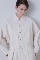 【ヒューエルミュージアム/hueLe Museum】の【STUMBLY】Big Silhouette Denim Jacket 人気、トレンドファッション・服の通販 founy(ファニー) ファッション Fashion レディースファッション Fashion for Women アウター Coat / Outerwear Collection レディースジャケット・軽アウター Jackets ジャケット Jacket, Outerwear パターン Pattern, Design Print ポンチョ Poncho, Cape Style thumbnail ホワイト|ID: prp329100004624705 ipo3291000000033216491