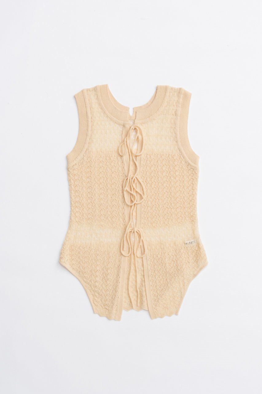 【プランク プロジェクト/PRANK PROJECT】の2WAYモヘアニットベスト / 2WAY Mohair Knit Vest インテリア・キッズ・メンズ・レディースファッション・服の通販 founy(ファニー) 　ファッション　Fashion　レディースファッション　Fashion for Women　トップス・カットソー　Cut & Sew Tops　ニット　Knit Tops & Sweaters　ベスト&ジレ / 重ね着スタイル　Vests & Gilets　カジュアルプルオーバー・ニットトップス　Pullovers & Knit Tops / Casual Pullovers　2025年　2025　2025-2026秋冬・A/W　Autumn/Winter 2025–26 AW25–26　おすすめ　Recommended / Our Picks　インナー　Innerwear　エアリー　Airy Texture　ジャケット　Jacket, Outerwear　ノースリーブ　Sleeveless, No-Sleeve　フロント　Front, Front Design　リボン　Ribbon, Bow　夏　Summer　A/W・秋冬　Autumn/Winter　YEL(イエロー)|ID: prp329100004624708 ipo3291000000033216529