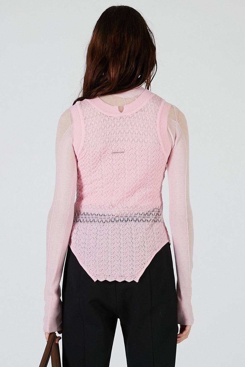 【プランク プロジェクト/PRANK PROJECT】の2WAYモヘアニットベスト / 2WAY Mohair Knit Vest 人気、トレンドファッション・服の通販 founy(ファニー) 　ファッション　Fashion　レディースファッション　Fashion for Women　トップス・カットソー　Cut & Sew Tops　ニット　Knit Tops & Sweaters　ベスト&ジレ / 重ね着スタイル　Vests & Gilets　カジュアルプルオーバー・ニットトップス　Pullovers & Knit Tops / Casual Pullovers　2025年　2025　2025-2026秋冬・A/W　Autumn/Winter 2025–26 AW25–26　おすすめ　Recommended / Our Picks　インナー　Innerwear　エアリー　Airy Texture　ジャケット　Jacket, Outerwear　ノースリーブ　Sleeveless, No-Sleeve　フロント　Front, Front Design　リボン　Ribbon, Bow　夏　Summer　A/W・秋冬　Autumn/Winter　other-6|ID: prp329100004624708 ipo3291000000033216535