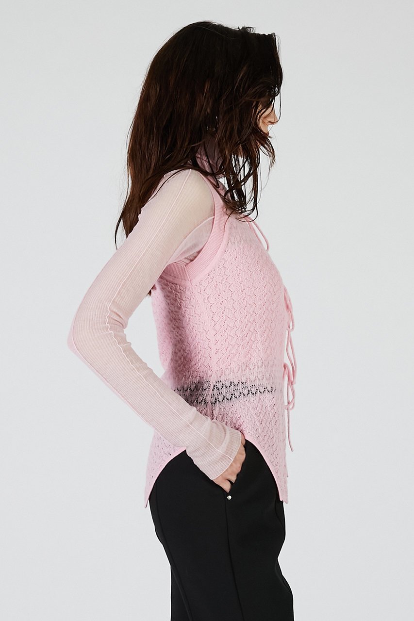 【プランク プロジェクト/PRANK PROJECT】の2WAYモヘアニットベスト / 2WAY Mohair Knit Vest 人気、トレンドファッション・服の通販 founy(ファニー) 　ファッション　Fashion　レディースファッション　Fashion for Women　トップス・カットソー　Cut & Sew Tops　ニット　Knit Tops & Sweaters　ベスト&ジレ / 重ね着スタイル　Vests & Gilets　カジュアルプルオーバー・ニットトップス　Pullovers & Knit Tops / Casual Pullovers　2025年　2025　2025-2026秋冬・A/W　Autumn/Winter 2025–26 AW25–26　おすすめ　Recommended / Our Picks　インナー　Innerwear　エアリー　Airy Texture　ジャケット　Jacket, Outerwear　ノースリーブ　Sleeveless, No-Sleeve　フロント　Front, Front Design　リボン　Ribbon, Bow　夏　Summer　A/W・秋冬　Autumn/Winter　other-7|ID: prp329100004624708 ipo3291000000033216536