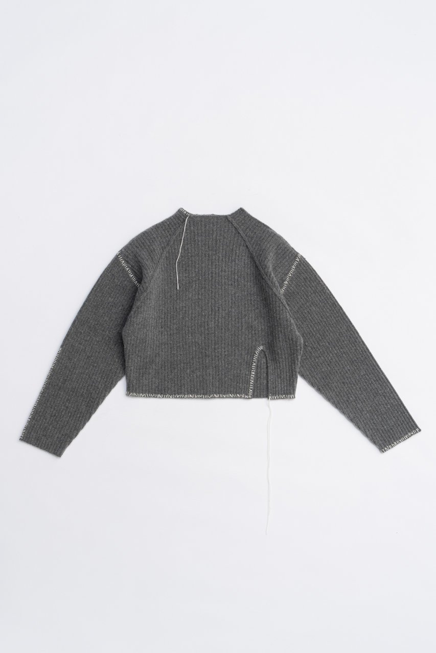 【プランク プロジェクト/PRANK PROJECT】のステッチオーバーショルダーニット / Stitch Over Shoulder Nitt インテリア・キッズ・メンズ・レディースファッション・服の通販 founy(ファニー) 　ファッション　Fashion　レディースファッション　Fashion for Women　トップス・カットソー　Cut & Sew Tops　ニット　Knit Tops & Sweaters　カジュアルプルオーバー・ニットトップス　Pullovers & Knit Tops / Casual Pullovers　2025年　2025　2025-2026秋冬・A/W　Autumn/Winter 2025–26 AW25–26　コンパクト　Compact, Small Size　ハンド　Hand, Handmade　A/W・秋冬　Autumn/Winter　GRY(グレー)|ID: prp329100004624709 ipo3291000000033216539