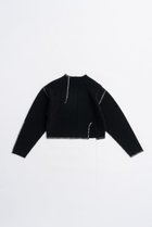 【プランク プロジェクト/PRANK PROJECT】のステッチオーバーショルダーニット / Stitch Over Shoulder Nitt BLK(ブラック)|ID: prp329100004624709 ipo3291000000033216540