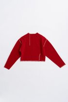 【プランク プロジェクト/PRANK PROJECT】のステッチオーバーショルダーニット / Stitch Over Shoulder Nitt RED(レッド)|ID: prp329100004624709 ipo3291000000033216541