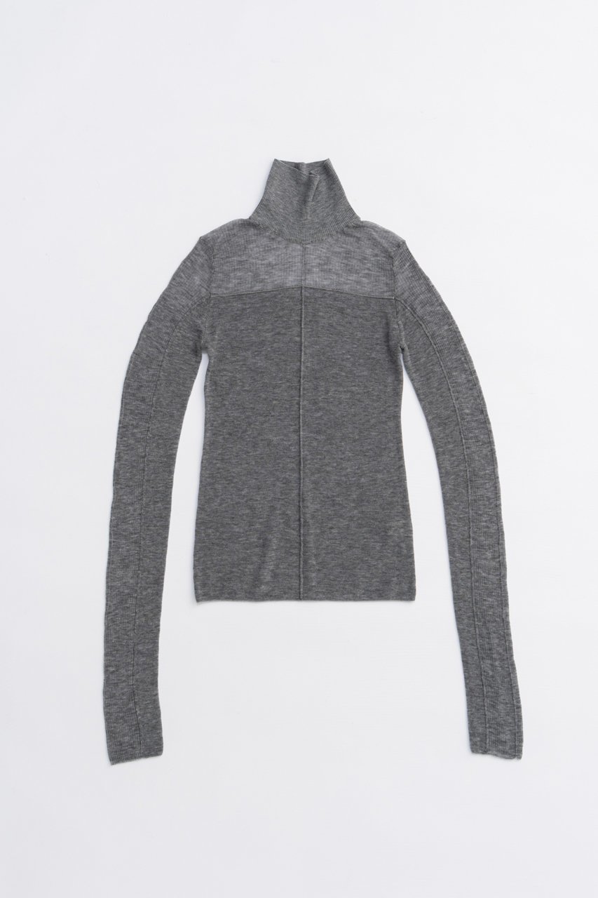 【プランク プロジェクト/PRANK PROJECT】のソフトハイゲージパネルニット / Soft High Gauge Panel Knit インテリア・キッズ・メンズ・レディースファッション・服の通販 founy(ファニー) 　ファッション　Fashion　レディースファッション　Fashion for Women　トップス・カットソー　Cut & Sew Tops　ニット　Knit Tops & Sweaters　カジュアルプルオーバー・ニットトップス　Pullovers & Knit Tops / Casual Pullovers　2025年　2025　2025-2026秋冬・A/W　Autumn/Winter 2025–26 AW25–26　ハイネック　High Neck, Mock Neck　エレガント 上品　Elegant　A/W・秋冬　Autumn/Winter　GRY(グレー)|ID: prp329100004624710 ipo3291000000033216548