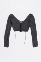 【プランク プロジェクト/PRANK PROJECT】のモヘアメッシュショートカーデ / Mohair Mesh Short Cardigan 人気、トレンドファッション・服の通販 founy(ファニー) ファッション Fashion レディースファッション Fashion for Women トップス・カットソー Cut & Sew Tops ニット Knit Tops & Sweaters カーディガン・羽織り Layered Style Cardigans 2025年 2025 2025-2026秋冬・A/W Autumn/Winter 2025–26 AW25–26 カーディガン Cardigan, Knitwear ショート Short, Short Length フロント Front, Front Design ボトム Bottoms, Lower Wear メタル Metal, Metal Parts メッシュ Mesh, Net Fabric A/W・秋冬 Autumn/Winter |ID:prp329100004624712