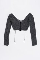 【プランク プロジェクト/PRANK PROJECT】のモヘアメッシュショートカーデ / Mohair Mesh Short Cardigan GRY(グレー)|ID: prp329100004624712 ipo3291000000033216570