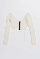 【プランク プロジェクト/PRANK PROJECT】のモヘアメッシュショートカーデ / Mohair Mesh Short Cardigan WHT(ホワイト)|ID: prp329100004624712 ipo3291000000033216571