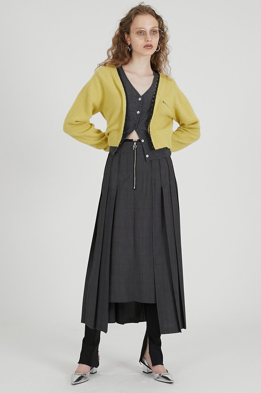 【プランク プロジェクト/PRANK PROJECT】のVネックレイヤードカーデ / V-Neck Layered Cardigan 人気、トレンドファッション・服の通販 founy(ファニー) 　ファッション　Fashion　レディースファッション　Fashion for Women　トップス・カットソー　Cut & Sew Tops　ニット　Knit Tops & Sweaters　カーディガン・羽織り　Layered Style Cardigans　Vネックトップス　V-Neck Tops / V-Cut Neckline Shirts　2025年　2025　2025-2026秋冬・A/W　Autumn/Winter 2025–26 AW25–26　カーディガン　Cardigan, Knitwear　シンプル　Simple, Minimal　ドッキング　Docking, Mixed Material　フィット　Fit, Slim Fit　A/W・秋冬　Autumn/Winter　other-3|ID: prp329100004624713 ipo3291000000033216584