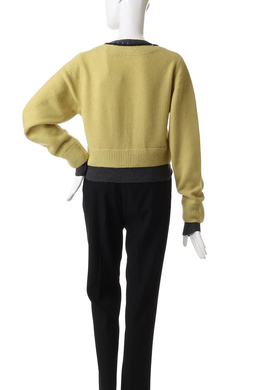 【プランク プロジェクト/PRANK PROJECT】のVネックレイヤードカーデ / V-Neck Layered Cardigan 人気、トレンドファッション・服の通販 founy(ファニー)  ファッション Fashion レディースファッション Fashion for Women トップス・カットソー Cut & Sew Tops ニット Knit Tops & Sweaters カーディガン・羽織り Layered Style Cardigans Vネックトップス V-Neck Tops / V-Cut Neckline Shirts カーディガン Cardigan, Knitwear シンプル Simple, Minimal ドッキング Docking, Mixed Material フィット Fit, Slim Fit other-7|ID: prp329100004624713 ipo3291000000033790917