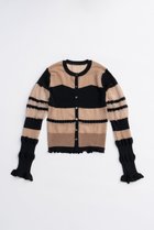 【プランク プロジェクト/PRANK PROJECT】のコントラストボーダーニットトップ / Contrast Border Knit Top BGE(ベージュ)|ID: prp329100004624714 ipo3291000000033216591
