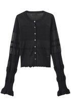 【プランク プロジェクト/PRANK PROJECT】のコントラストボーダーニットトップ / Contrast Border Knit Top BLK(ブラック)|ID: prp329100004624714 ipo3291000000036084597