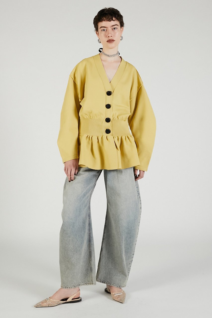 【プランク プロジェクト/PRANK PROJECT】のコクーンスリーブペプラムニットカーデ / Cocoon Sleeve Peplum Knit Cardigan 人気、トレンドファッション・服の通販 founy(ファニー) 　ファッション　Fashion　レディースファッション　Fashion for Women　トップス・カットソー　Cut & Sew Tops　ニット　Knit Tops & Sweaters　カーディガン・羽織り　Layered Style Cardigans　2025年　2025　2025-2026秋冬・A/W　Autumn/Winter 2025–26 AW25–26　おすすめ　Recommended / Our Picks　カーディガン　Cardigan, Knitwear　フォルム　Silhouette, Form　A/W・秋冬　Autumn/Winter　other-7|ID: prp329100004624715 ipo3291000000033216608