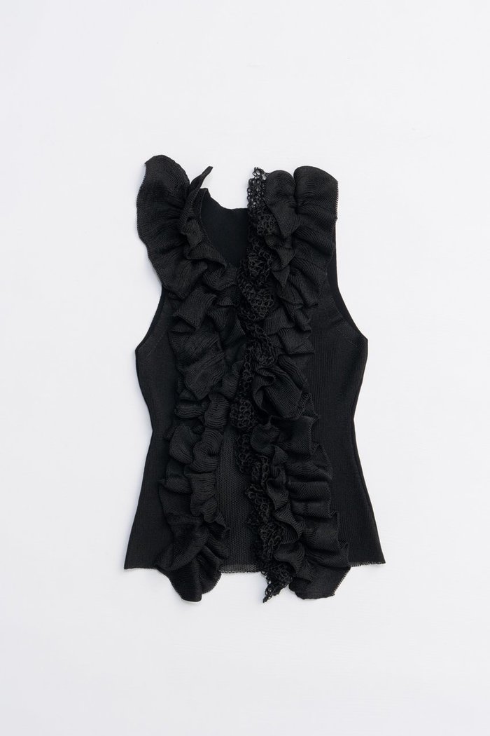 【プランク プロジェクト/PRANK PROJECT】のフリルモチーフニット / Frill Motif Knit インテリア・キッズ・メンズ・レディースファッション・服の通販 founy(ファニー) https://founy.com/ ファッション Fashion レディースファッション Fashion for Women トップス・カットソー Cut & Sew Tops ニット Knit Tops & Sweaters カジュアルプルオーバー・ニットトップス Pullovers & Knit Tops / Casual Pullovers 2025年 2025 2025-2026秋冬・A/W Autumn/Winter 2025–26 AW25–26 ジャケット Jacket, Outerwear ラッフル Ruffle, Frill ランダム Random, Irregular A/W・秋冬 Autumn/Winter |ID: prp329100004624717 ipo3291000000033216620