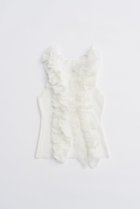 【プランク プロジェクト/PRANK PROJECT】のフリルモチーフニット / Frill Motif Knit WHT(ホワイト)|ID: prp329100004624717 ipo3291000000033216622