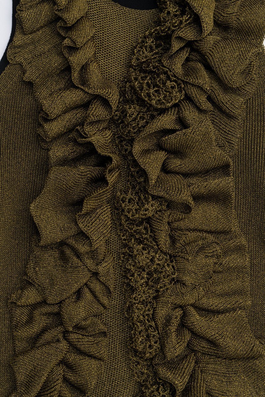 【プランク プロジェクト/PRANK PROJECT】のフリルモチーフニット / Frill Motif Knit 人気、トレンドファッション・服の通販 founy(ファニー) 　ファッション　Fashion　レディースファッション　Fashion for Women　トップス・カットソー　Cut & Sew Tops　ニット　Knit Tops & Sweaters　カジュアルプルオーバー・ニットトップス　Pullovers & Knit Tops / Casual Pullovers　2025年　2025　2025-2026秋冬・A/W　Autumn/Winter 2025–26 AW25–26　ジャケット　Jacket, Outerwear　ラッフル　Ruffle, Frill　ランダム　Random, Irregular　A/W・秋冬　Autumn/Winter　other-3|ID: prp329100004624717 ipo3291000000033216625