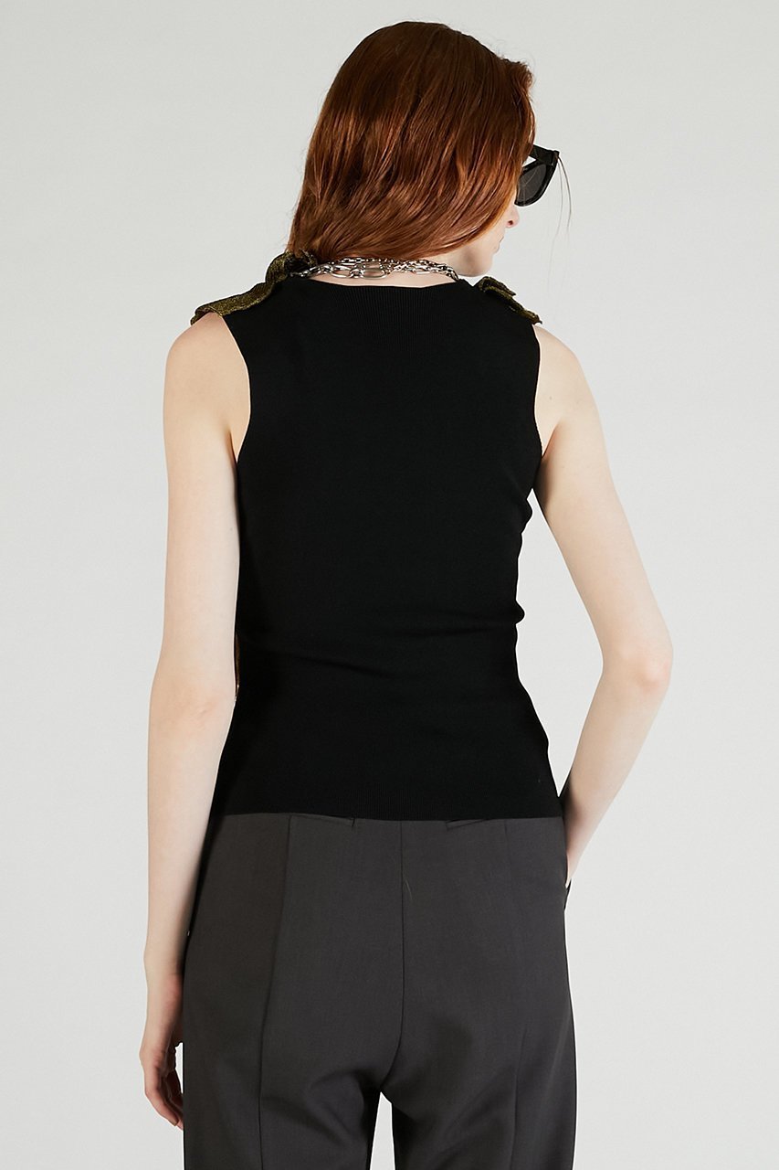 【プランク プロジェクト/PRANK PROJECT】のフリルモチーフニット / Frill Motif Knit 人気、トレンドファッション・服の通販 founy(ファニー) 　ファッション　Fashion　レディースファッション　Fashion for Women　トップス・カットソー　Cut & Sew Tops　ニット　Knit Tops & Sweaters　カジュアルプルオーバー・ニットトップス　Pullovers & Knit Tops / Casual Pullovers　2025年　2025　2025-2026秋冬・A/W　Autumn/Winter 2025–26 AW25–26　ジャケット　Jacket, Outerwear　ラッフル　Ruffle, Frill　ランダム　Random, Irregular　A/W・秋冬　Autumn/Winter　other-8|ID: prp329100004624717 ipo3291000000033216630