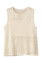 【ミディウミソリッド/MIDIUMISOLID】のレースリブベスト off white|ID:prp329100004624718