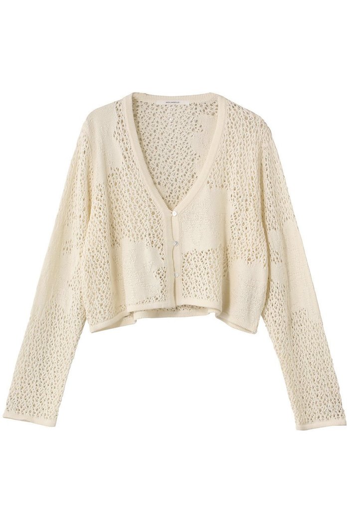 【ミディウミソリッド/MIDIUMISOLID】のlace mesh CD カーディガン インテリア・キッズ・メンズ・レディースファッション・服の通販 founy(ファニー) https://founy.com/ ファッション Fashion レディースファッション Fashion for Women トップス・カットソー Cut & Sew Tops ニット Knit Tops & Sweaters カーディガン・羽織り Layered Style Cardigans 2025年 2025 2025-2026秋冬・A/W Autumn/Winter 2025–26 AW25–26 カーディガン Cardigan, Knitwear ショート Short, Short Length シンプル Simple, Minimal メッシュ Mesh, Net Fabric レース Lace, Lace Fabric エレガント 上品 Elegant A/W・秋冬 Autumn/Winter |ID: prp329100004624719 ipo3291000000033216638