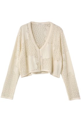 【ミディウミソリッド/MIDIUMISOLID】 レースメッシュカーディガン人気、トレンドファッション・服の通販 founy(ファニー) ファッション Fashion レディースファッション Fashion for Women トップス・カットソー Cut & Sew Tops ニット Knit Tops & Sweaters カーディガン・羽織り Layered Style Cardigans カーディガン Cardigan, Knitwear ショート Short, Short Length シンプル Simple, Minimal メッシュ Mesh, Net Fabric レース Lace, Lace Fabric エレガント 上品 Elegant |ID:prp329100004624719