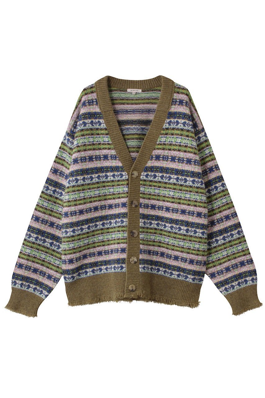 【ブラミンク/BLAMINK】のフェアアイルVネックカーディガン インテリア・キッズ・メンズ・レディースファッション・服の通販 founy(ファニー) 　ファッション　Fashion　レディースファッション　Fashion for Women　トップス・カットソー　Cut & Sew Tops　ニット　Knit Tops & Sweaters　カーディガン・羽織り　Layered Style Cardigans　Vネックトップス　V-Neck Tops / V-Cut Neckline Shirts　2025年　2025　2025-2026秋冬・A/W　Autumn/Winter 2025–26 AW25–26　カーディガン　Cardigan, Knitwear　クラシカル　Classical, Vintage-Inspired　モダン　Modern, Contemporary　A/W・秋冬　Autumn/Winter　オリーブ|ID: prp329100004624721 ipo3291000000033216654