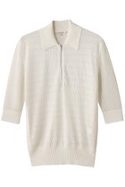 【ブラミンク/BLAMINK】のレースジップハーフスリーブニット 人気、トレンドファッション・服の通販 founy(ファニー) ファッション Fashion レディースファッション Fashion for Women トップス・カットソー Cut & Sew Tops ニット Knit Tops & Sweaters カジュアルプルオーバー・ニットトップス Pullovers & Knit Tops / Casual Pullovers 2025年 2025 2025-2026秋冬・A/W Autumn/Winter 2025–26 AW25–26 スポーティ Sporty, Casual Athletic デニム Denim, Jeans Material フェミニン Feminine, Girly レース Lace, Lace Fabric A/W・秋冬 Autumn/Winter thumbnail オフホワイト|ID: prp329100004624722 ipo3291000000033216660