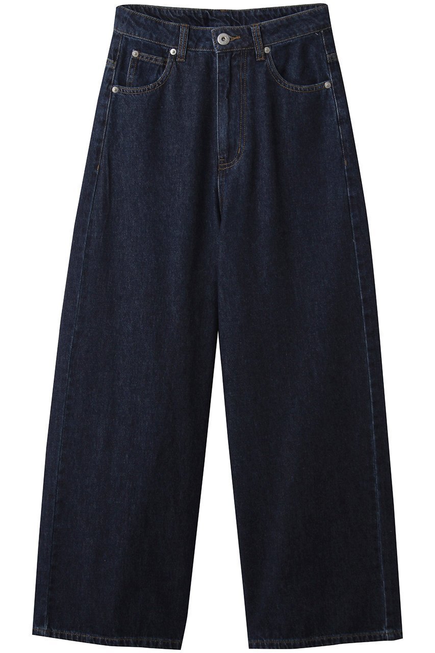 【ランバン オン ブルー/LANVIN en Bleu】のアジャスターデニムパンツ 人気、トレンドファッション・服の通販 founy(ファニー) 　ファッション　Fashion　レディースファッション　Fashion for Women　パンツ　Pants & Trousers　デニムパンツ・ジーンズ・美脚デニム　Denim Jeans & Pants　デニム　Denim, Jeans Material　ワイド　Wide, Wide Fit　定番　Standard, Basic Item　 other-1|ID: prp329100004624728 ipo3291000000035663654