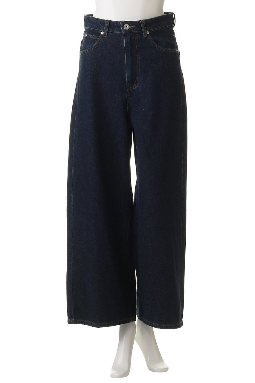 【ランバン オン ブルー/LANVIN en Bleu】のアジャスターデニムパンツ 人気、トレンドファッション・服の通販 founy(ファニー) 　ファッション　Fashion　レディースファッション　Fashion for Women　パンツ　Pants & Trousers　デニムパンツ・ジーンズ・美脚デニム　Denim Jeans & Pants　デニム　Denim, Jeans Material　ワイド　Wide, Wide Fit　定番　Standard, Basic Item　other-2|ID: prp329100004624728 ipo3291000000035663657