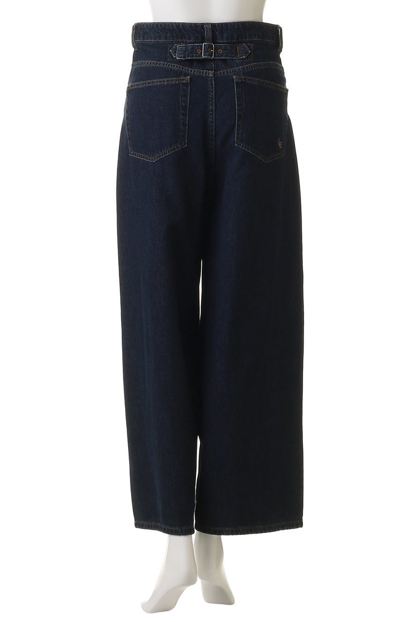 【ランバン オン ブルー/LANVIN en Bleu】のアジャスターデニムパンツ 人気、トレンドファッション・服の通販 founy(ファニー) 　ファッション　Fashion　レディースファッション　Fashion for Women　パンツ　Pants & Trousers　デニムパンツ・ジーンズ・美脚デニム　Denim Jeans & Pants　デニム　Denim, Jeans Material　ワイド　Wide, Wide Fit　定番　Standard, Basic Item　other-4|ID: prp329100004624728 ipo3291000000035663659