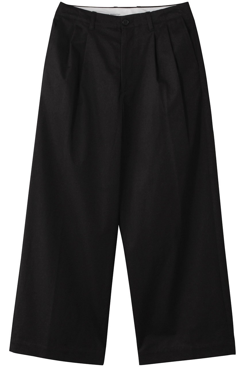 【ユニバーサルプロダクツ/UNIVERSAL PRODUCTS / MEN】の【MEN】2TUCK WIDE CHINO TROUSERS/パンツ インテリア・キッズ・メンズ・レディースファッション・服の通販 founy(ファニー) 　ファッション　Fashion　メンズファッション　Fashion for Men　ボトムス　Bottoms　2025年　2025　2025-2026秋冬・A/W　Autumn/Winter 2025–26 AW25–26　フォルム　Silhouette, Form　ワイド　Wide, Wide Fit　エレガント 上品　Elegant　定番　Standard, Basic Item　A/W・秋冬　Autumn/Winter　BLACK|ID: prp329100004624731 ipo3291000000033216725
