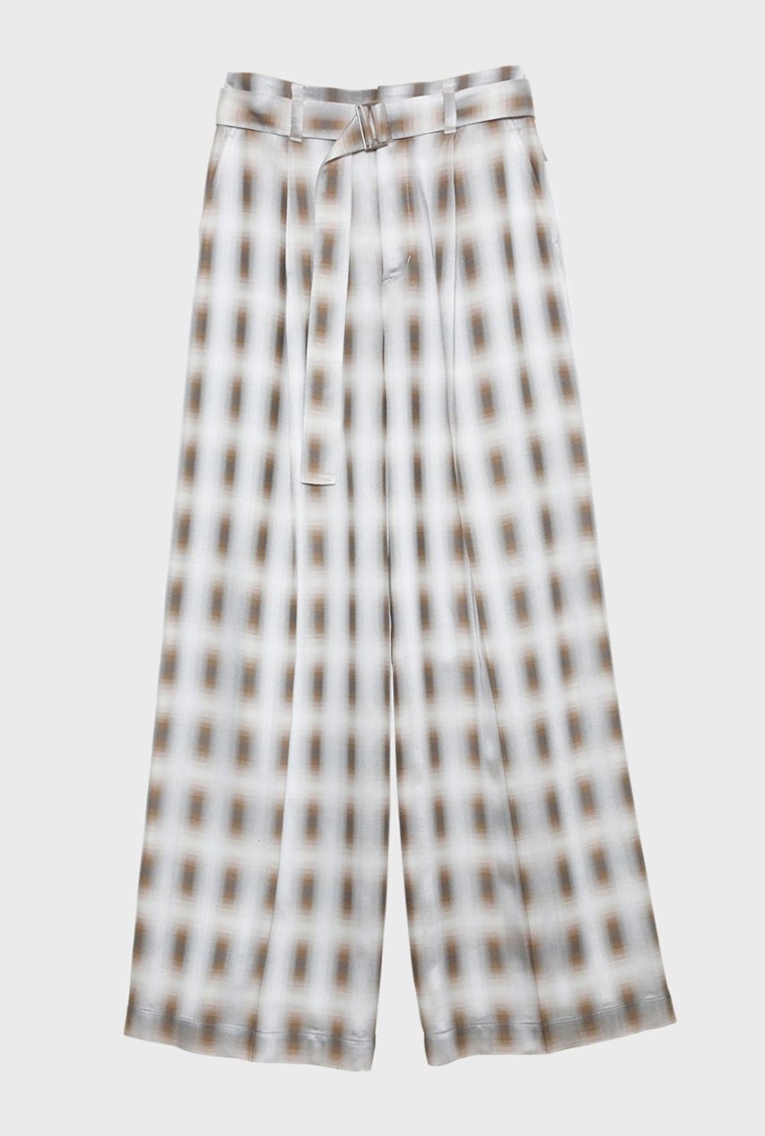 【スタニングルアー/STUNNING LURE】のrベルテッドチェックワイドパンツ 人気、トレンドファッション・服の通販 founy(ファニー) ファッション Fashion レディースファッション Fashion for Women パンツ Pants & Trousers エレガント 上品 Elegant サテン Satin, Glossy Fabric チェック Check, Plaid, Tartan ヨーク Yoke, Yoke Design リラックス Relax, Relaxed Fit ワイド Wide, Wide Fit other-1|ID: prp329100004624732 ipo3291000000033662143