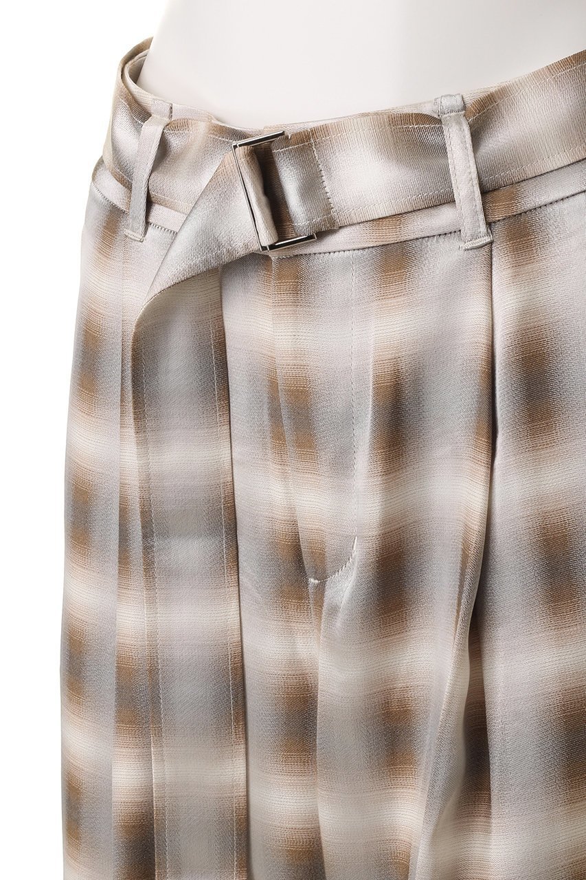 【スタニングルアー/STUNNING LURE】のrベルテッドチェックワイドパンツ 人気、トレンドファッション・服の通販 founy(ファニー) ファッション Fashion レディースファッション Fashion for Women パンツ Pants & Trousers エレガント 上品 Elegant サテン Satin, Glossy Fabric チェック Check, Plaid, Tartan ヨーク Yoke, Yoke Design リラックス Relax, Relaxed Fit ワイド Wide, Wide Fit other-8|ID: prp329100004624732 ipo3291000000033788120